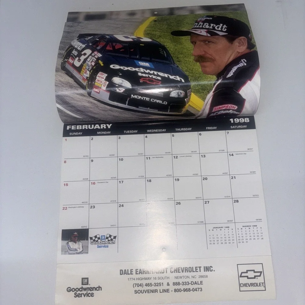 GM Goodwrench Service 1998 Calendar Doble's GM Parts Depot Chevrolet